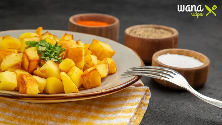 Crispy air fryer breakfast potatoes served in a bowl with fresh herbs